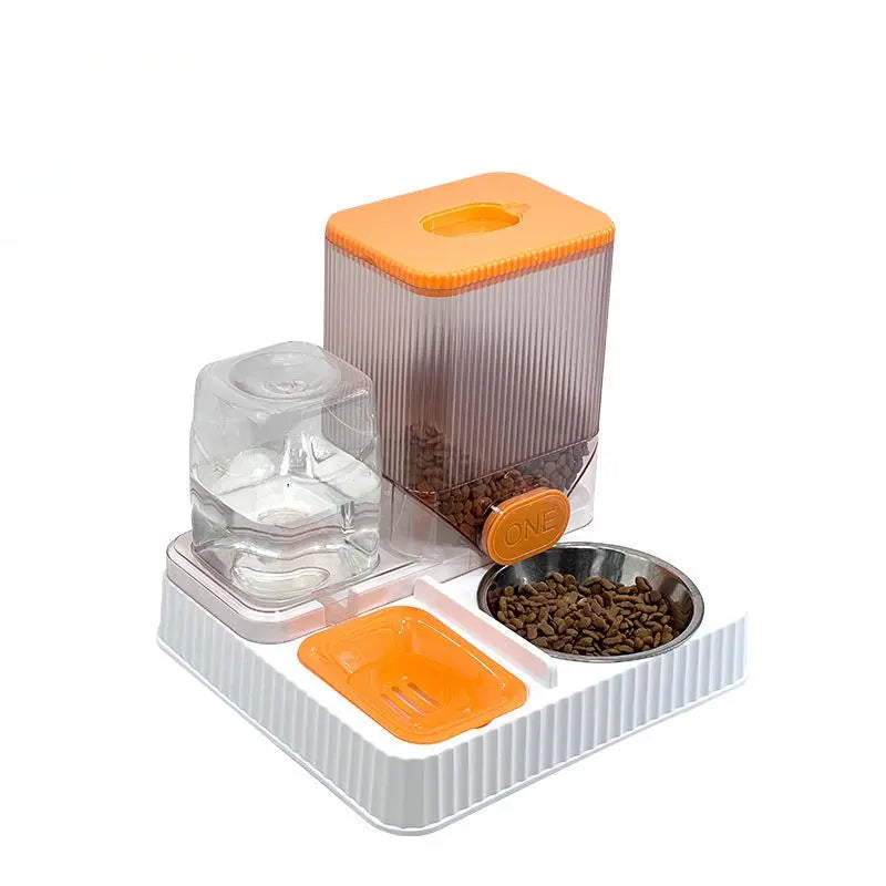Automatic Pet Feeder with Bowl, Large Capacity Pet Water Dispenser, Pet Feeding Supplies, Dogs & Cats Accessories, Pet Products